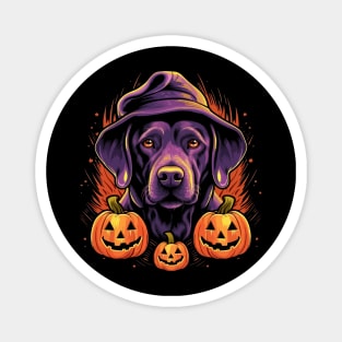 Labrador Retriever  Halloween Magnet